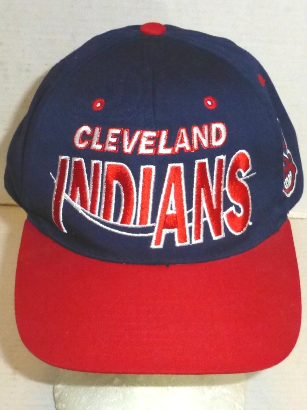 VTG The G Cap Cleveland Indians Wave Snapback Adjustable Embroidered Hat